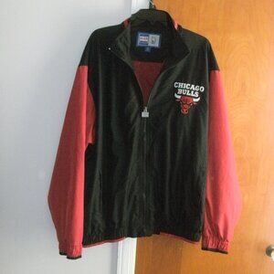 First Pick Sports Retro Red & Black Windbreaker Jacket Chicago Bulls NBA size XL